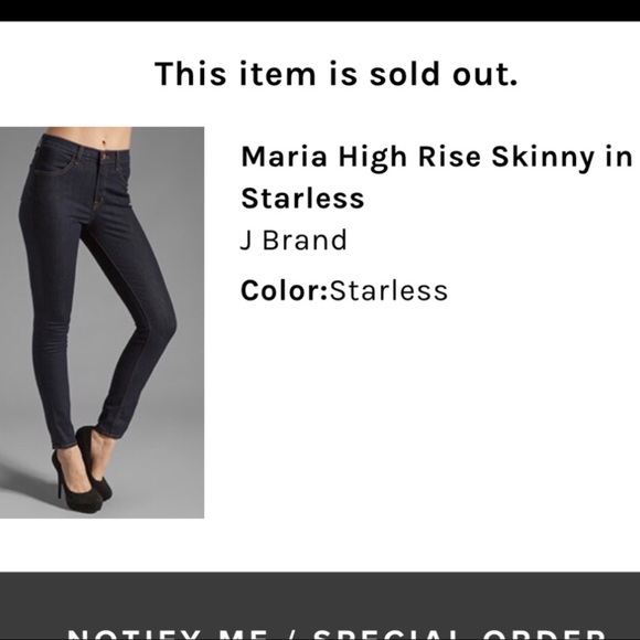 J Brand “Maria” High Rise Skinny Jean in Starless - Picture 4 of 12